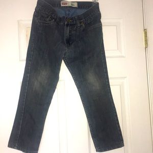 Levi’s slim faded blue jeans for boys 6-8.